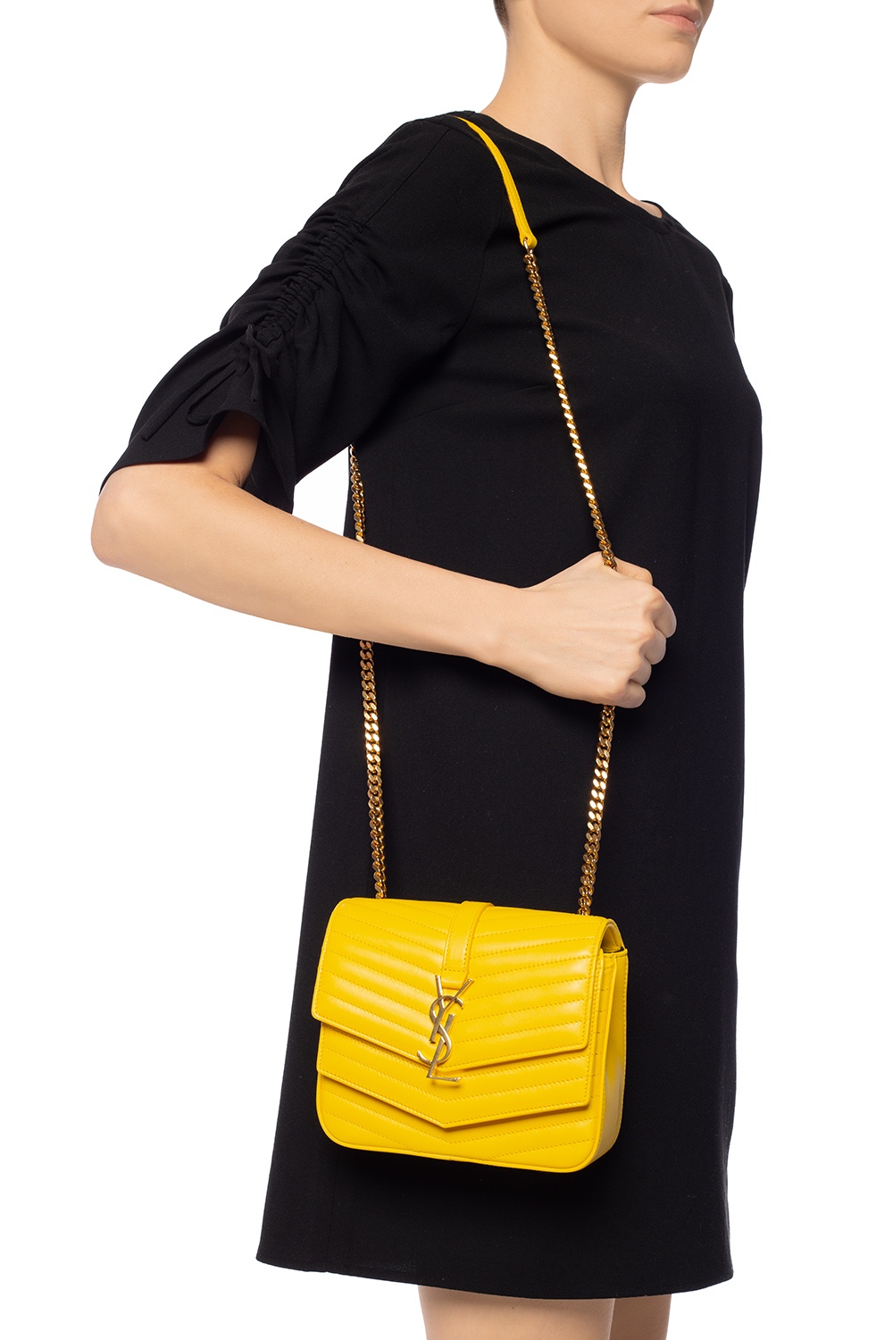 Yellow Sulpice quilted shoulder bag Saint Laurent Vitkac Germany